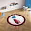 فرش گرد کودک پورشه و مک کویین قرمز