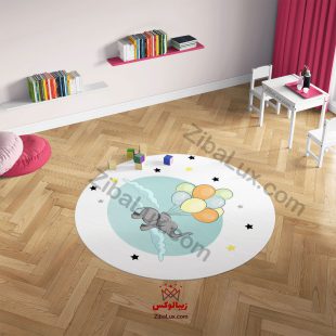 فرش گرد کودک فیل بادکنکی